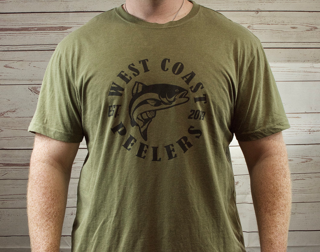 EST. 2019 olive green T-shirt